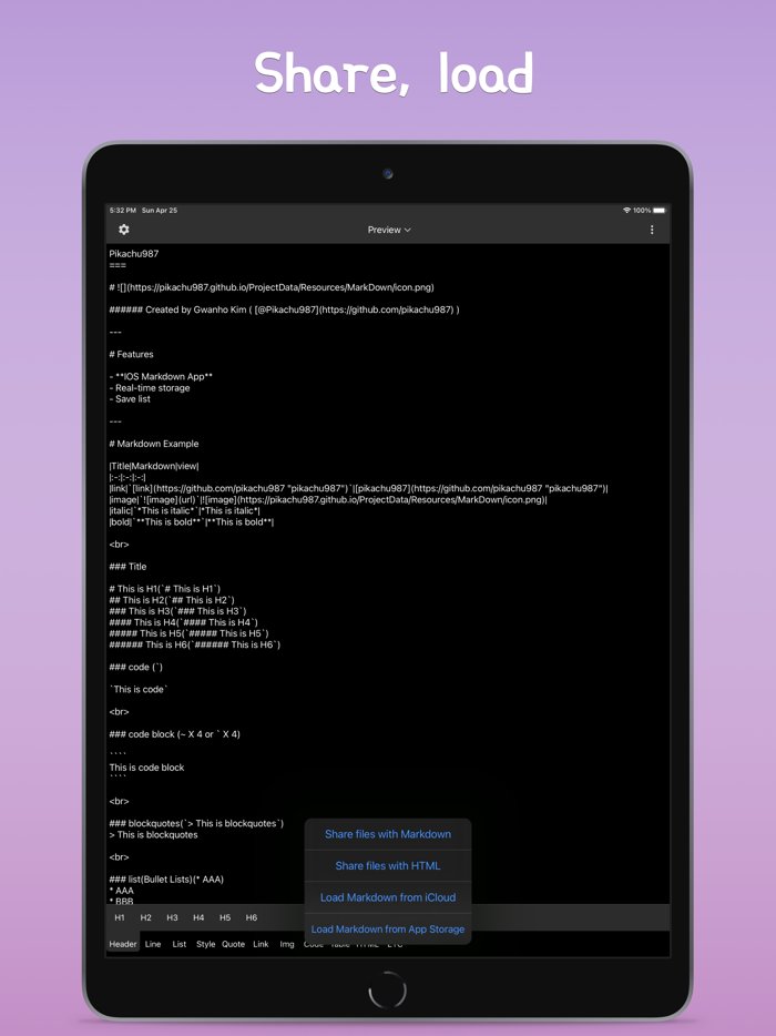 Markdown md,html,editor