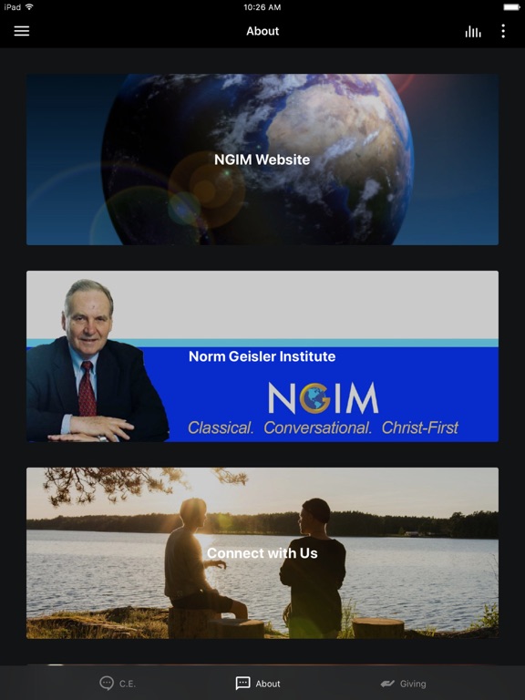 Norm Geisler Int'l. Ministries screenshot 2