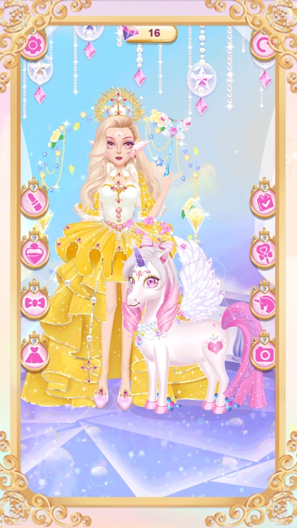 Princess unicorn dress up game