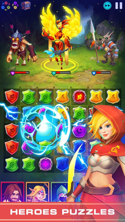 Heroes Puzzles: Match 3 RPG screenshot-0