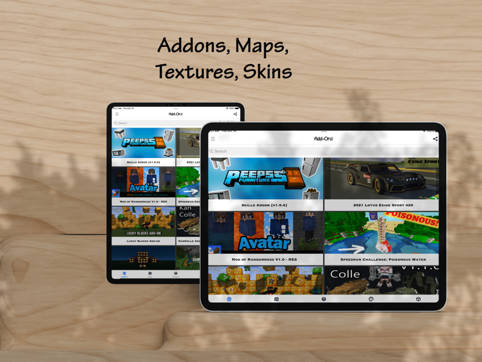 Addons collection for MCPE