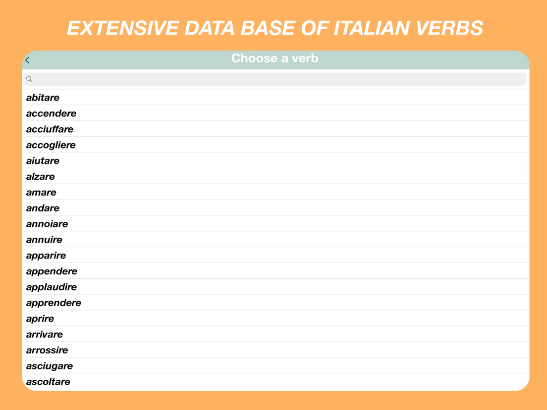 Italiaanse werkwoorden Quiz - App voor iPhone, iPad en iPod touch ...