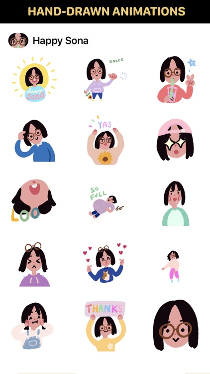 Happy Sona Stickers