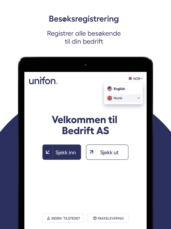 Unifon Besøksregistrering