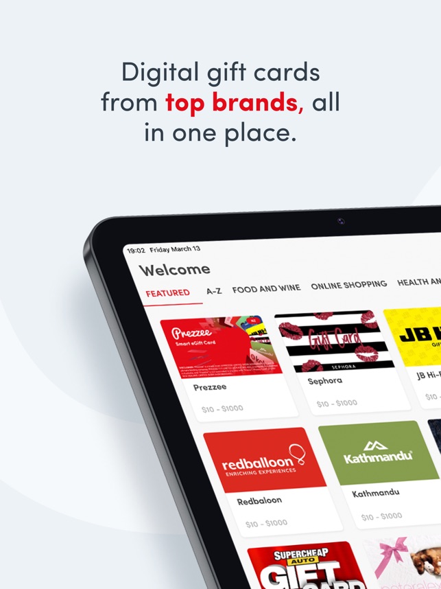 Prezzee eGift cards on the App Store