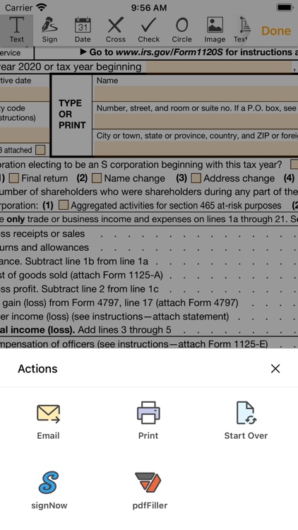 1120S Form screenshot-4