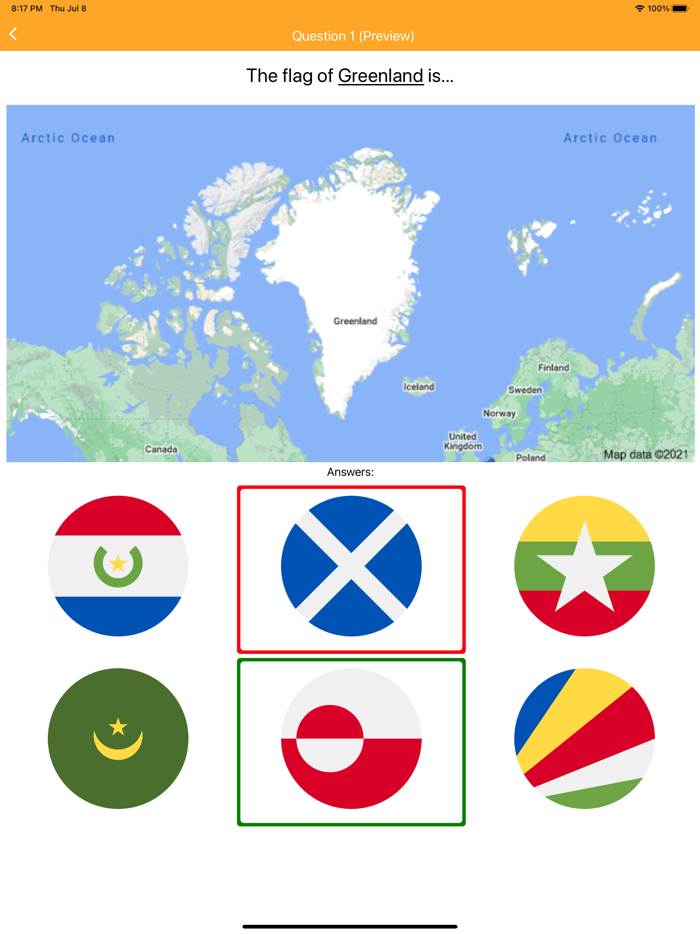 Flags Quiz PRO with Maps