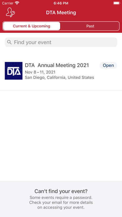 DTA Annual Meeting screenshot 2