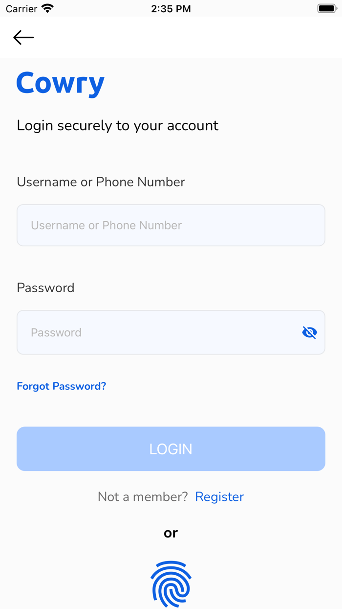 Cowry Transport Payment