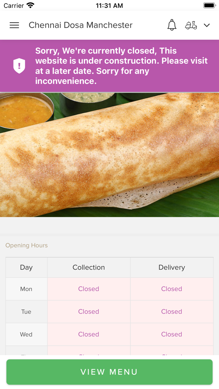 Chennai Dosa Manchester