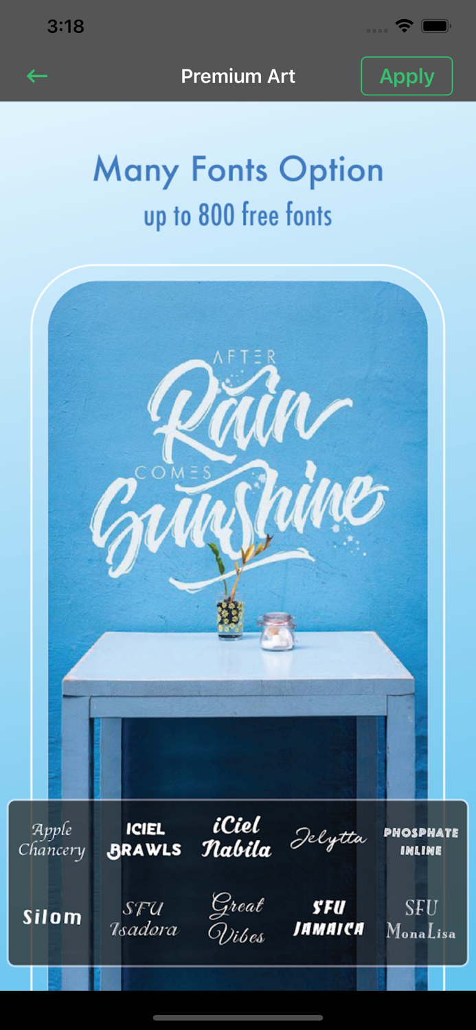 Word Text Pro-Text with Fonts