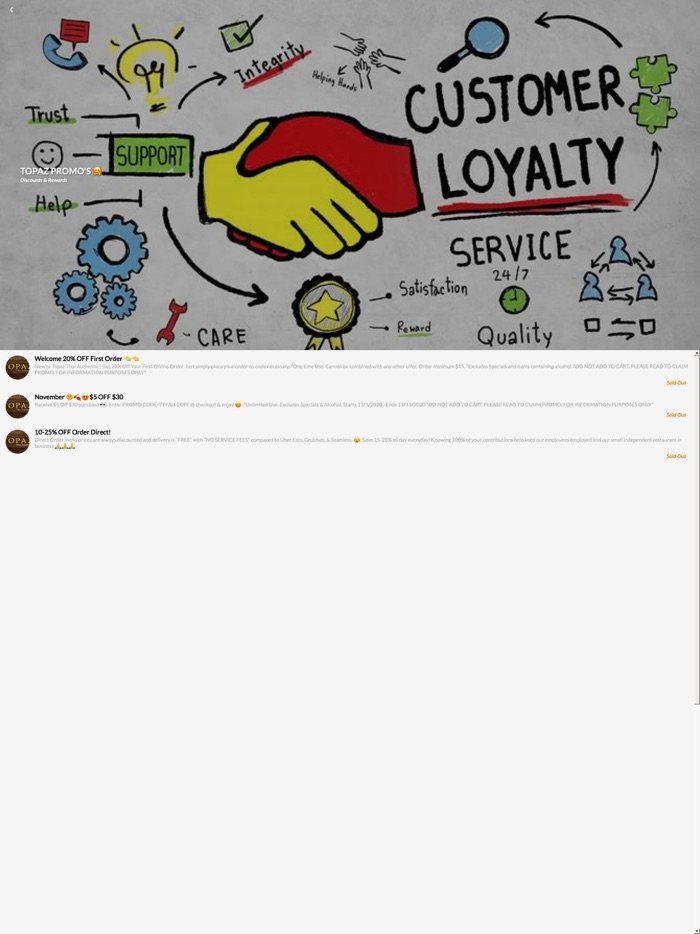 Topaz Thai Authentic App