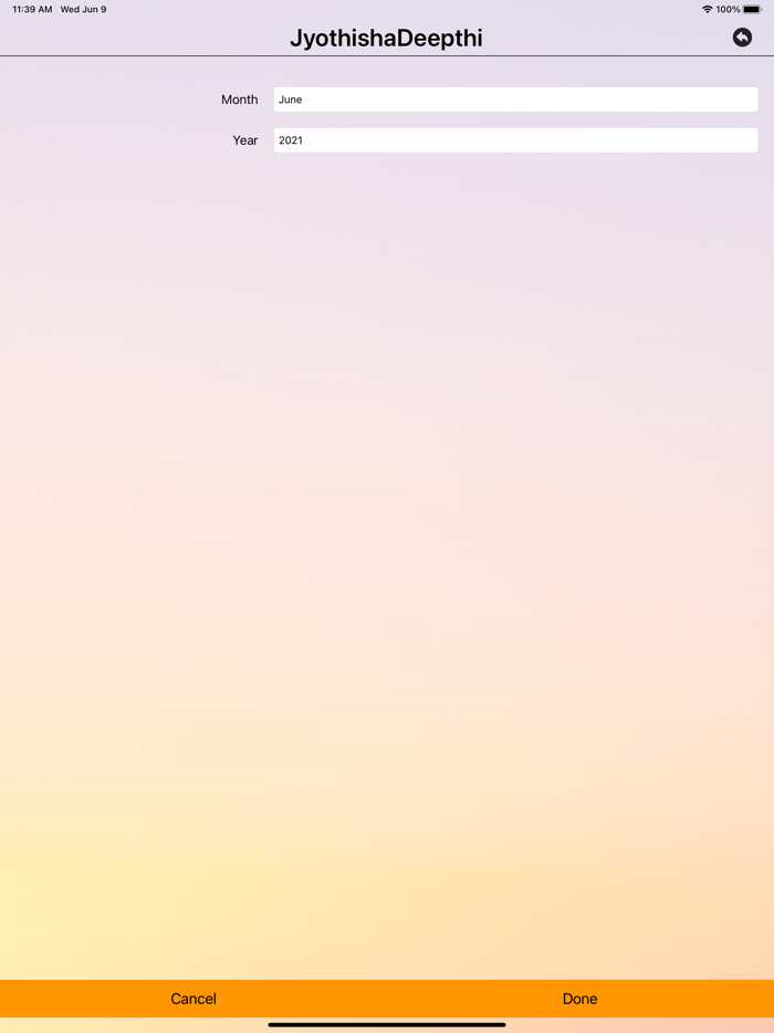 JyothishaDeepthi Calendar