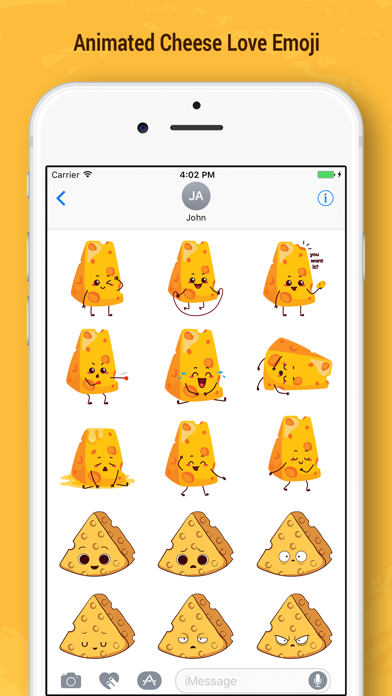 How to cancel & delete Animated Cheese Love Emoji from iphone & ipad 2