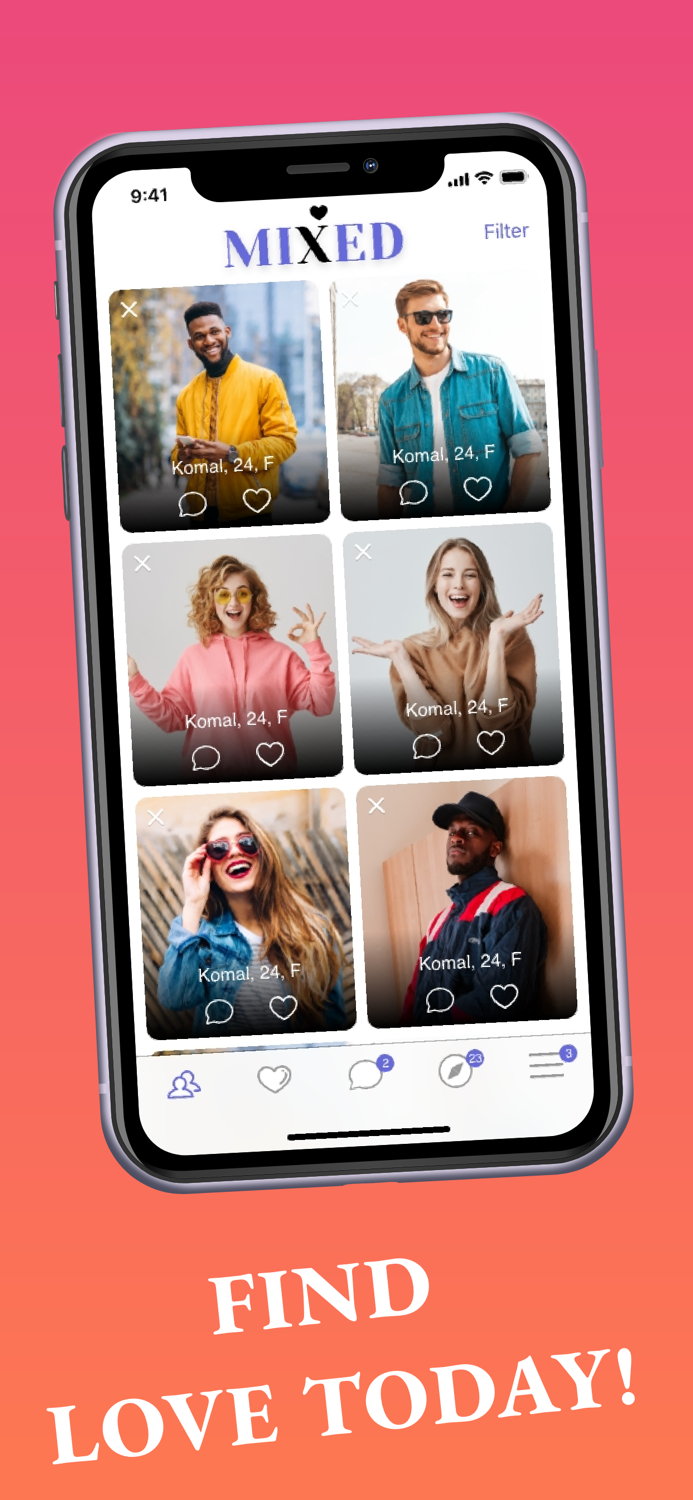 Mixed Interracial Dating App
