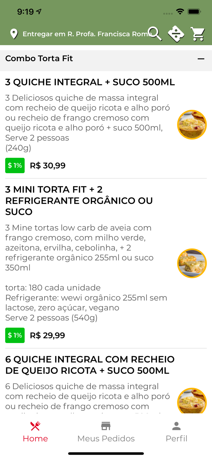 LightFoodie Alimentação