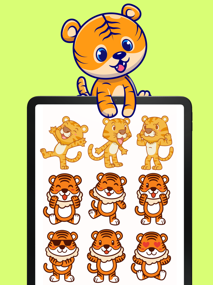 Baby Tiger Stickers