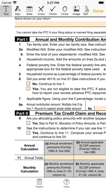 8962 Form: fill & send PDF