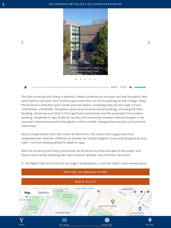 yale campus tour app