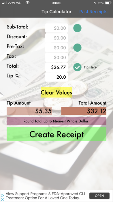 How to cancel & delete Tip Calculator plus History from iphone & ipad 3