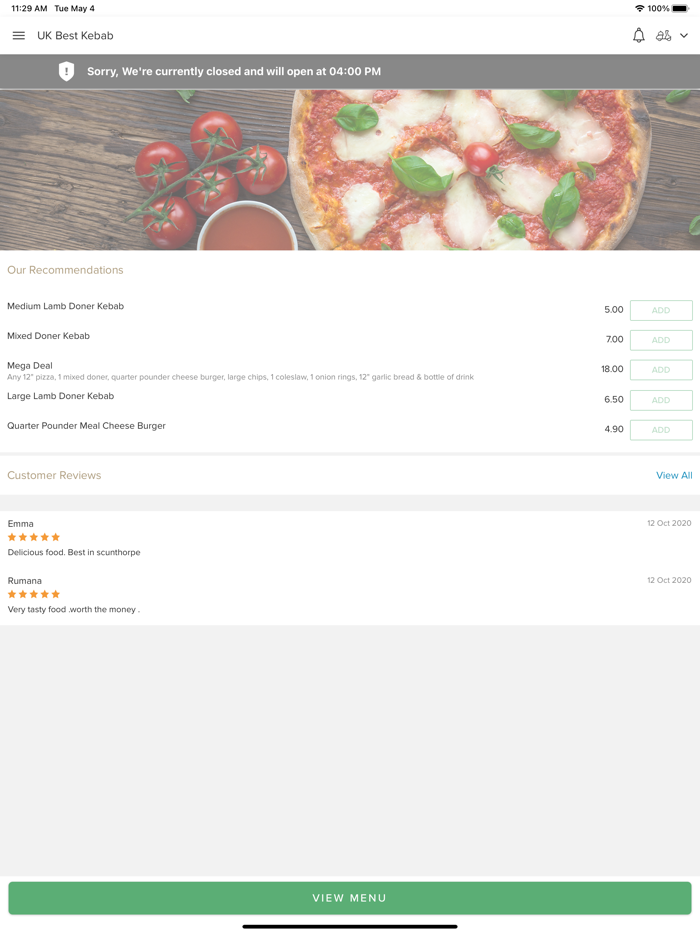 UK Best Kebab Scunthorpe.