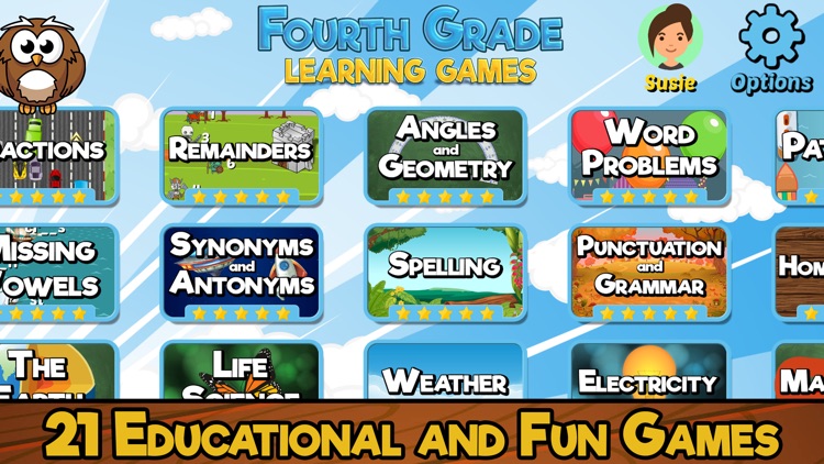 Fourth Grade Learning Games SE screenshot-0