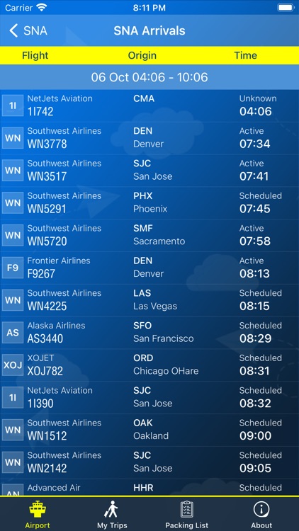 John Wayne Airport SNA + Radar