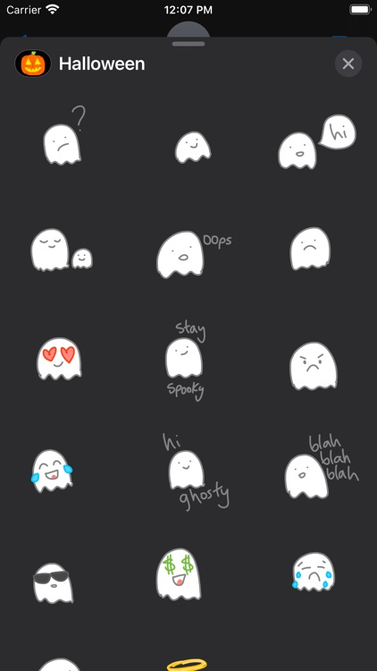 Halloween Stickers Cute Emoji screenshot-5