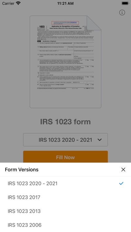 1023 Form