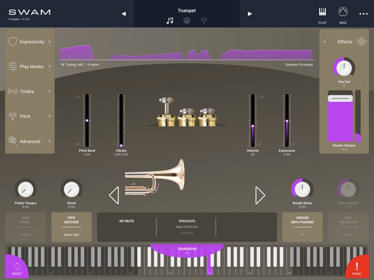 the trumpet sample modeling crack