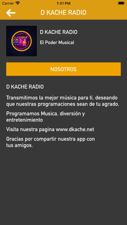 D KACHE RADIO