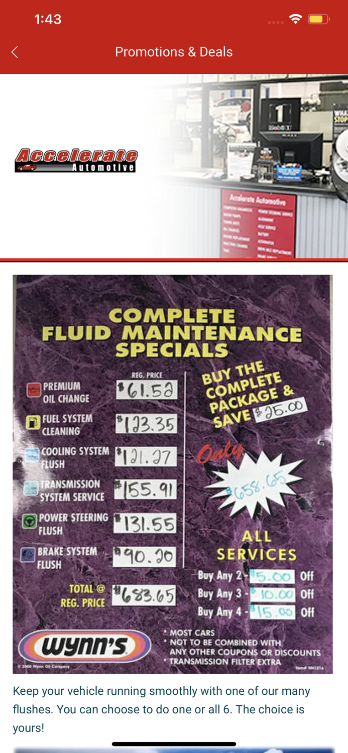 Accelerate Automotive App