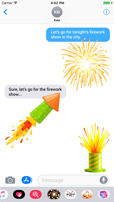 How to cancel & delete Fireworks Stickers! from iphone & ipad 4