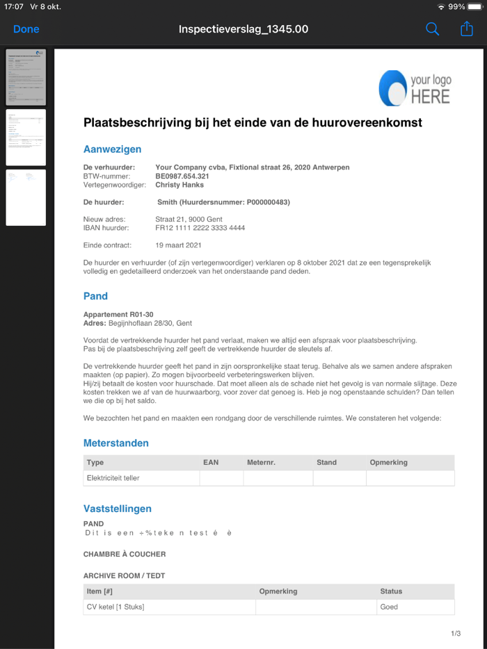 Planon Rental Assessor