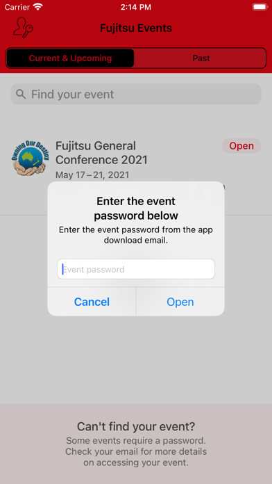 Fujitsu General Events screenshot 2