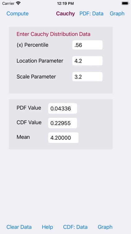 Cauchy Distribution Function screenshot-9