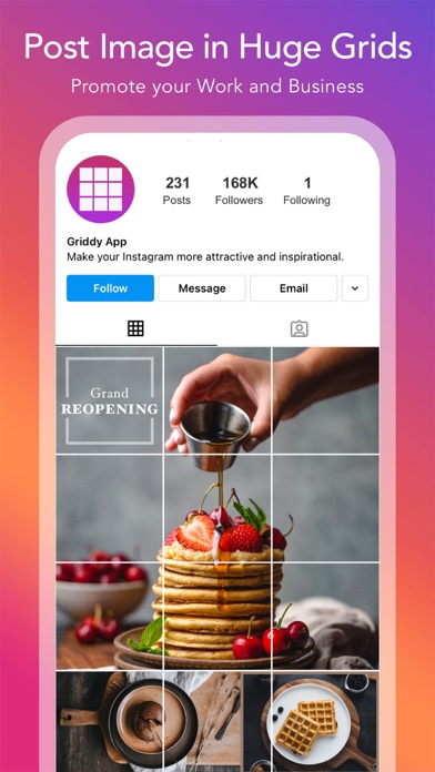 Griddy Pro - Split Pic in Grids For Instagram Post Screenshot 1