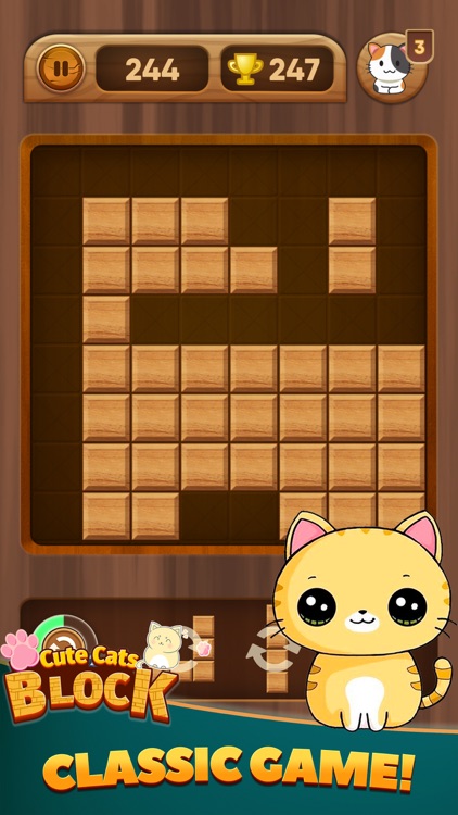 Block Puzzle: Cute Cats screenshot-3