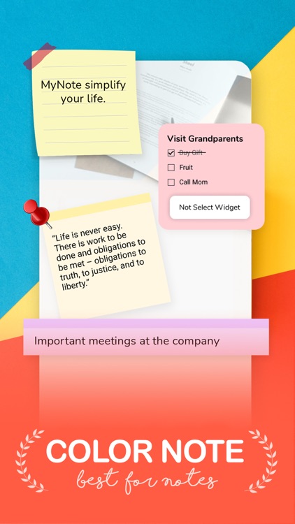 Color Note - Notes Widget App