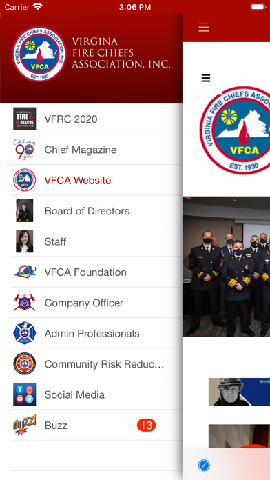 VA Fire Chiefs Assoc. (VFCA) screenshot 2