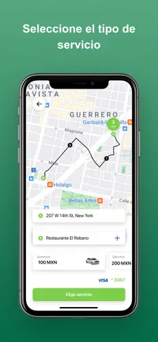 Captura de Pantalla 3 HalconVa Taxi Fácil en México iphone