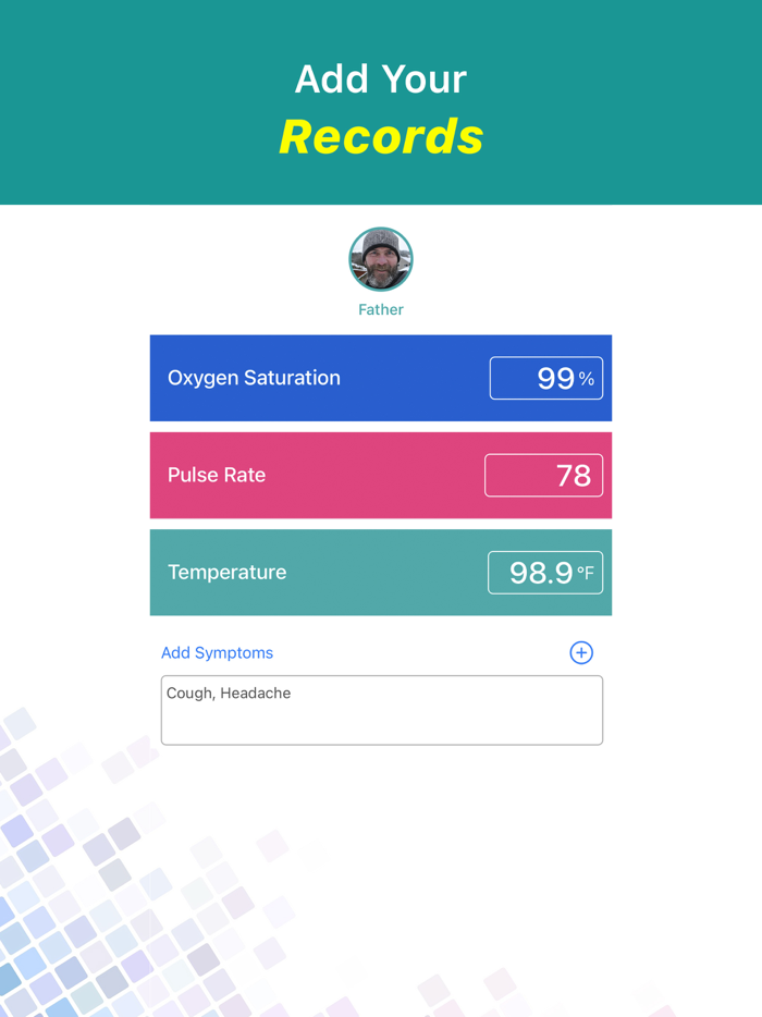 Blood Oxygen  Temperature App