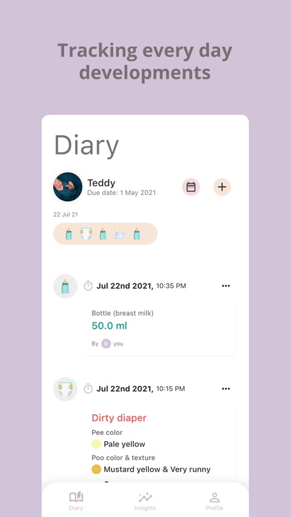 Teddiary Baby Tracker