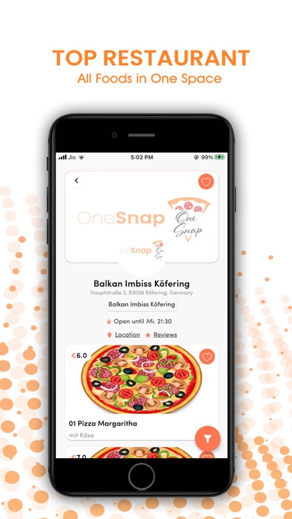 OneSnap - Food Delivery App