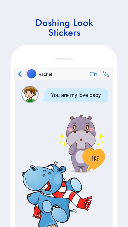 Cute Hippo Stickers