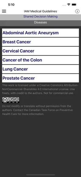 Game screenshot IAM Medical Guidelines apk