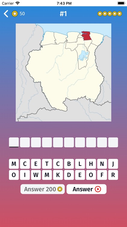 Suriname: Provinces Quiz Game