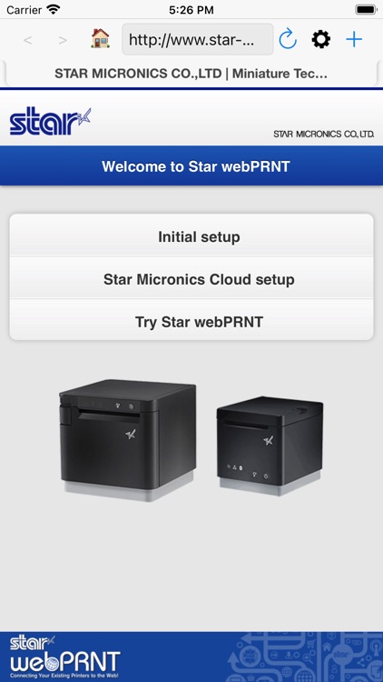 Star webPRNT Browser