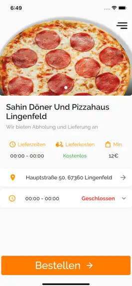 Game screenshot Sahin Döner und Pizzahaus apk
