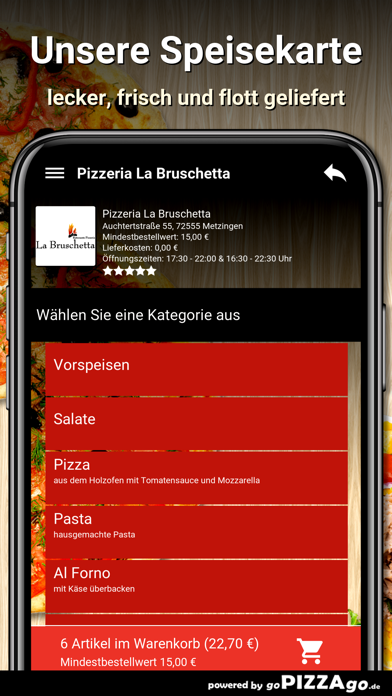 Pizzeria La Bruschetta Metzing screenshot 4